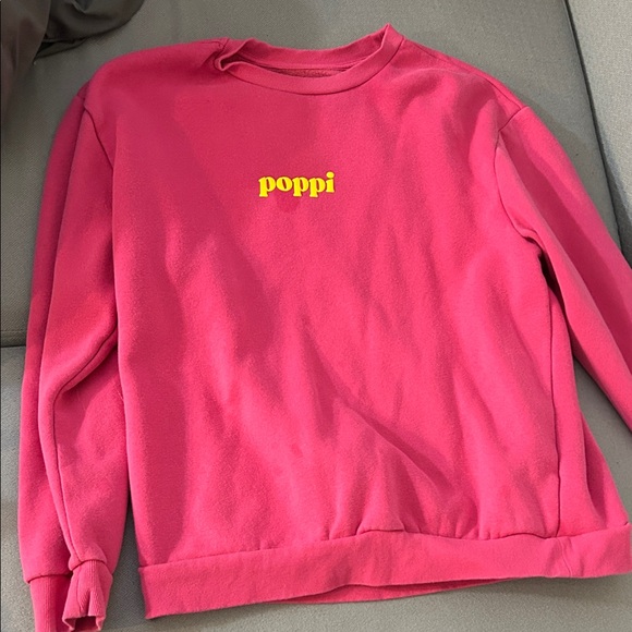 pop Sweaters - Bright Pink Poppi Sweatshirt